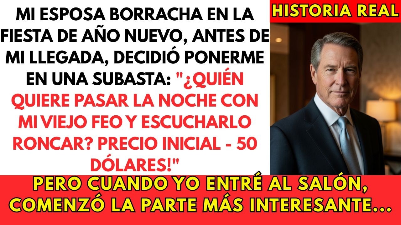 Mi Esposa Me Puso En Una Subasta Por 50 Dólares En La Fiesta De La Empresa  Cuando Entré Al Salón