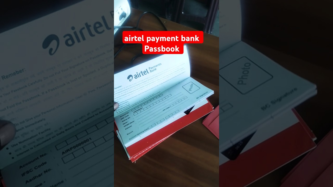 Airtel payment Bank physical passbook #airtelpaymentbank #paymentbank #ytshorts #csp2025