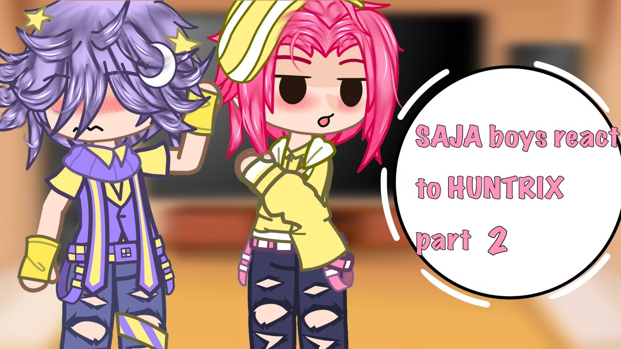 ||SAJA boys react to HUNTRIX part 2|| Put in 2x speed!