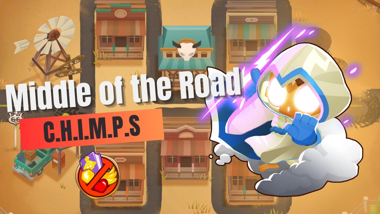 How To Beat Middle of the Road on CHIMPS | BTD6