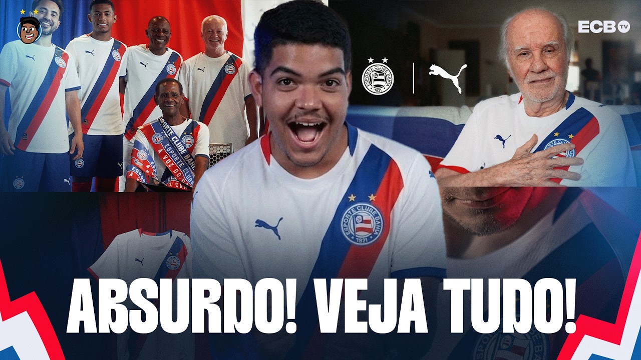 🔥 🚨 AGORA: VEJA COMO FOI O LANÇAMENTO DA NOVA CAMISA DO BAHIA! PREÇOS E TODOS OS DETALHES!