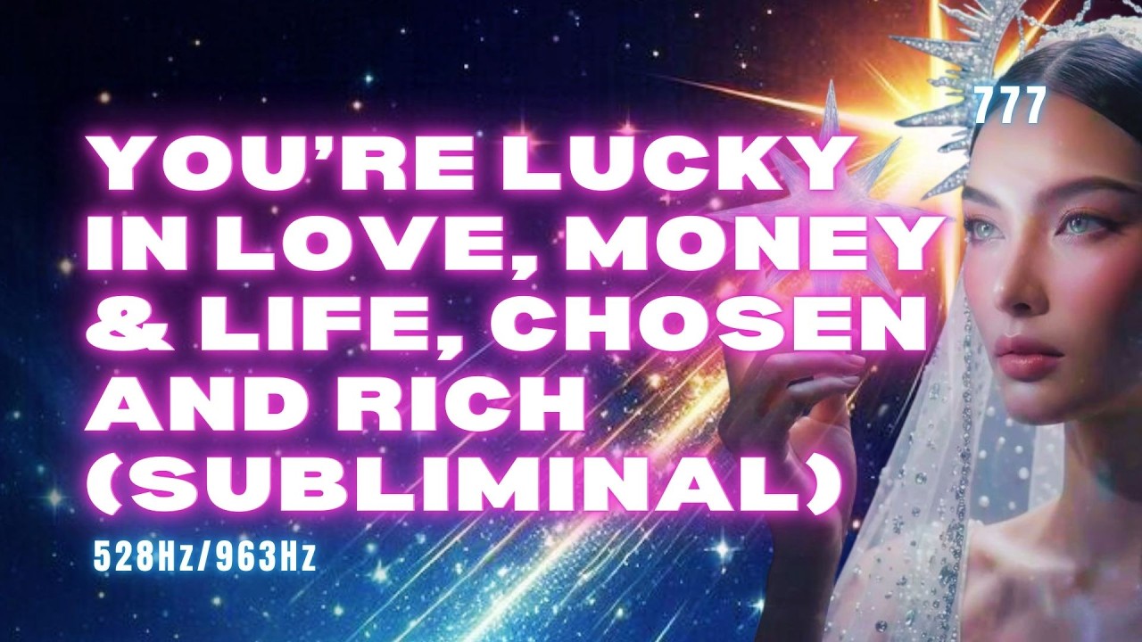 You’re Lucky in Love, Money & Life - Chosen and Rich (Subliminal) | 963Hz + 528Hz