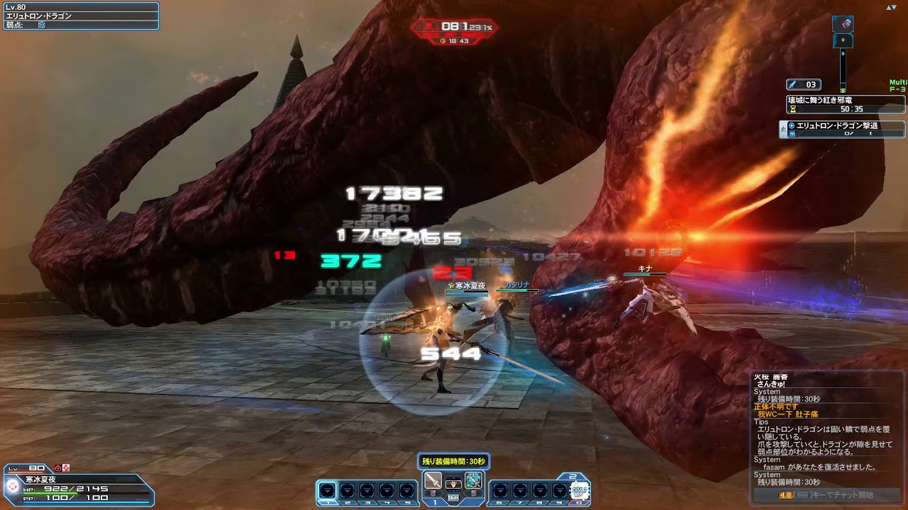 PSO2 緊急紅龍VS敗者