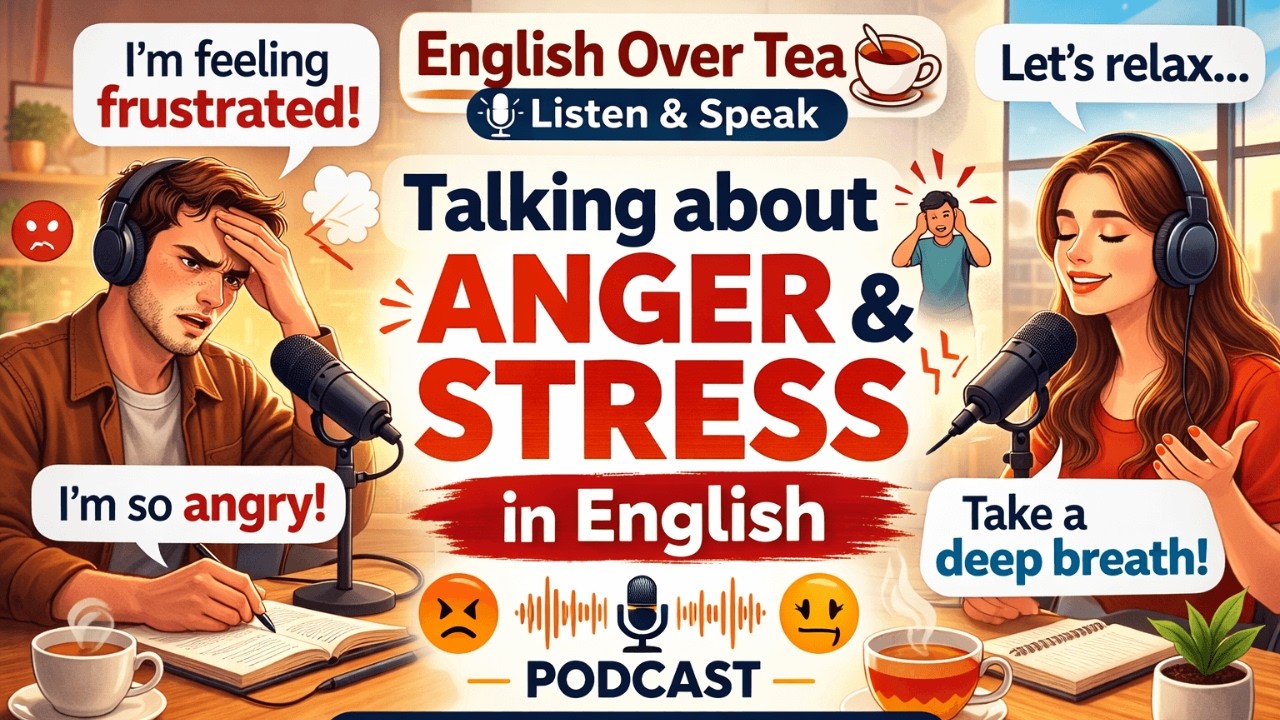 How to Express Anger & Stress in English | English Podcast for Beginners