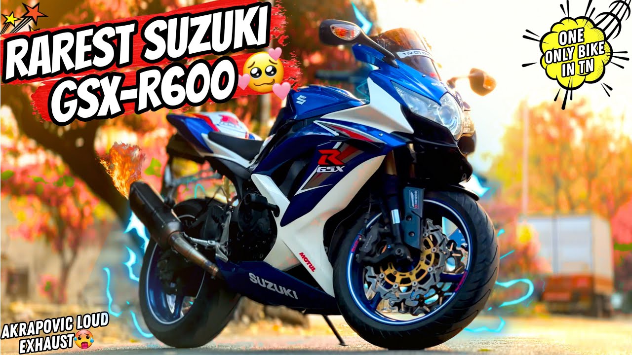 RAREST SUZUKI GSX-R600😻TAMILNADU'S ONE AND ONLY BIKE🥵LOUD EXHAUST💣