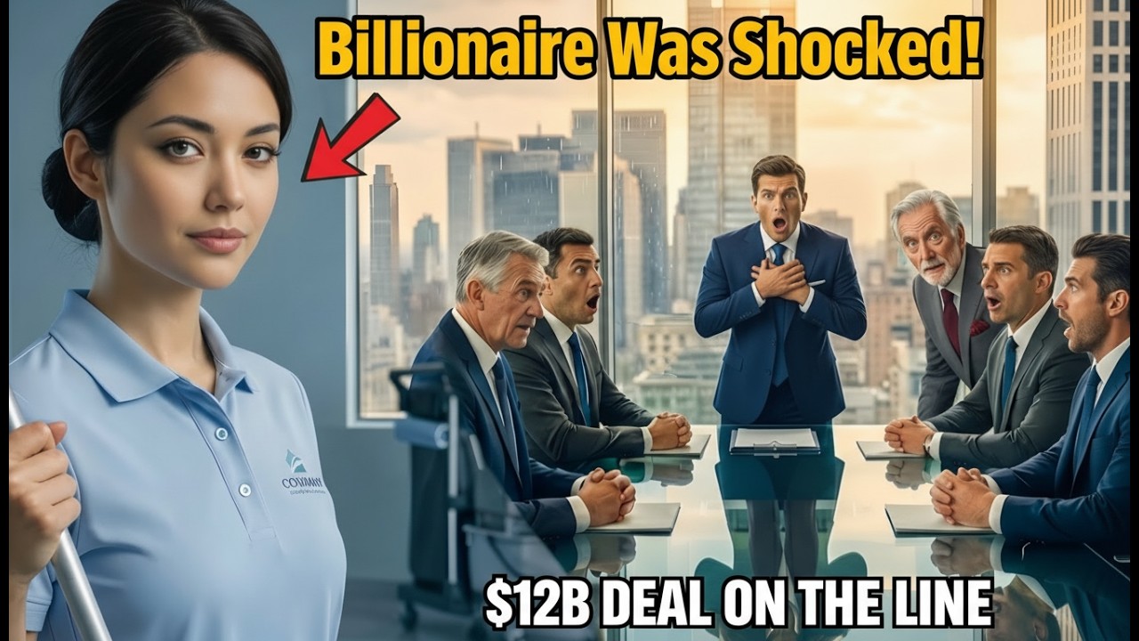 A billionaire's interpreter vanished. The cleaning lady stepped in and spoke flawless French