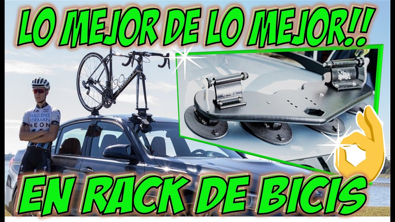 ▪️RACK DE SUCCIÓN CON VENTOSAS PARA BICICLETA || MUY SEGURA Y RAPIDA DE USAR