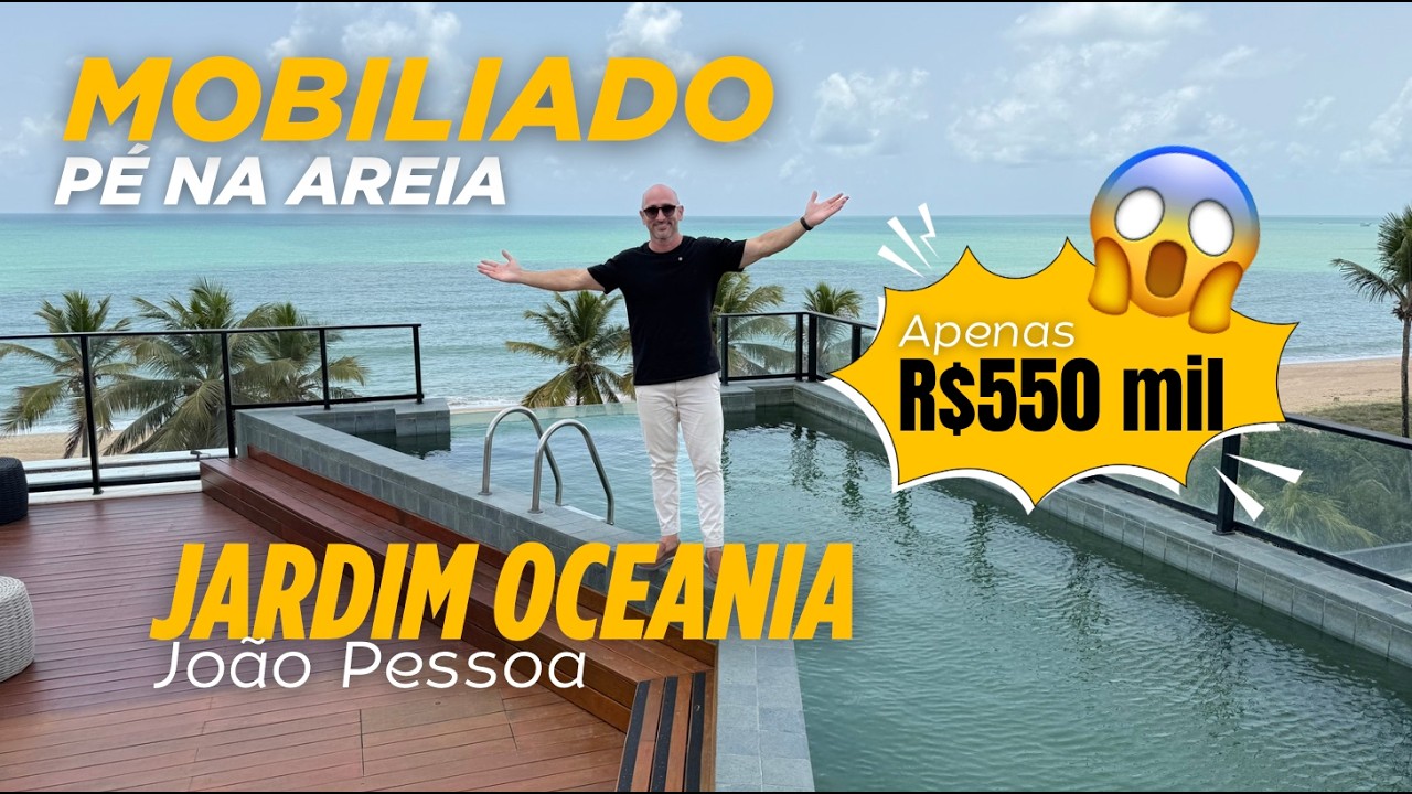 Flat mobiliado p&eacute; na areia Jardim Oceania Jo&atilde;o Pessoa Para&iacute;ba | Ronaldo Santos