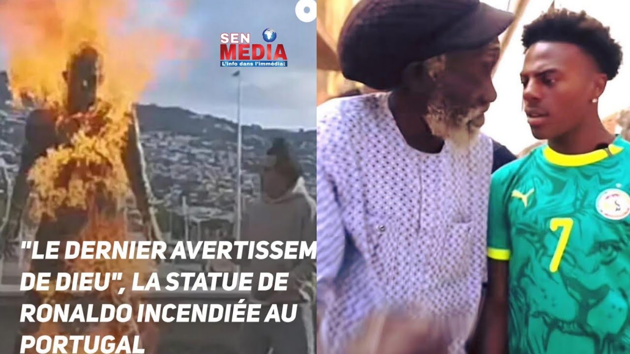 La statue de Ronaldo brûlée - Maroc Penserait à sortir de la Caf- Ib Mbaye Henry Sadio Mané Sénégal 