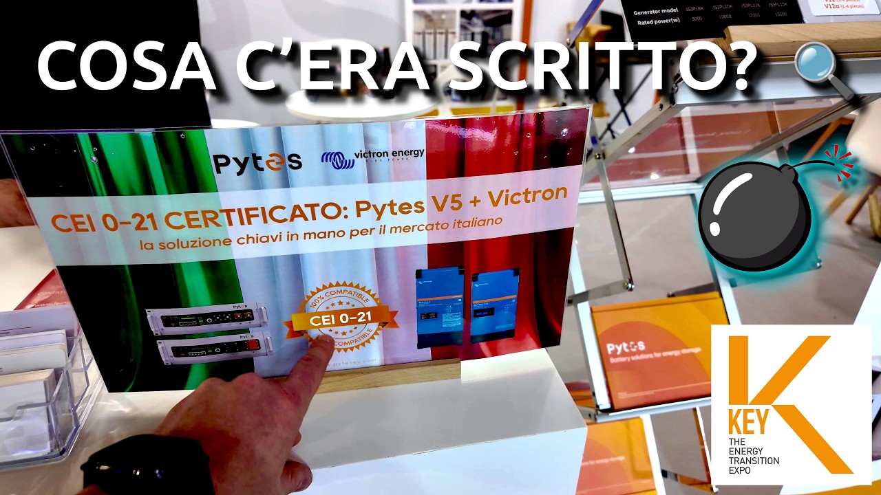 Ho visto questo cartello allo stand Pytes... ed è una notizia bomba per l'Italia! #victron