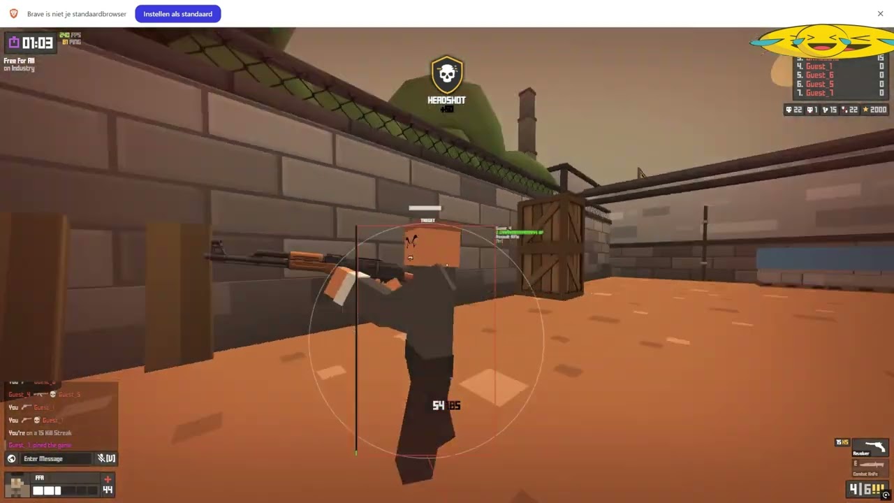 KRUNKER AIMBOT GAMEPLAY 25KILLS