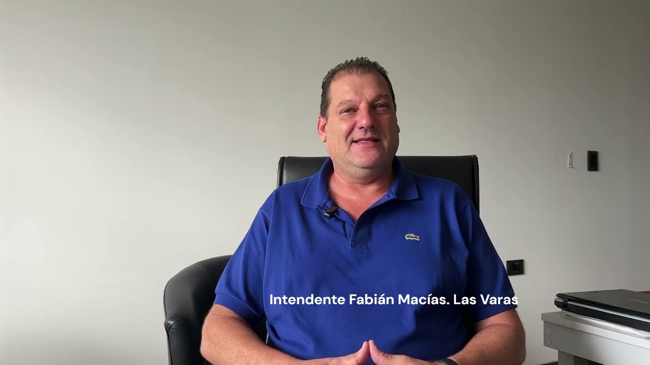 Fabián Macías, intendente de Las Varas.