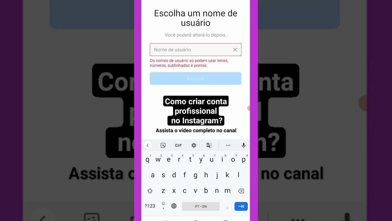 Dicas de como criar conta profissional no Instagram #instagram #profissional #shorts #dicas #perfil