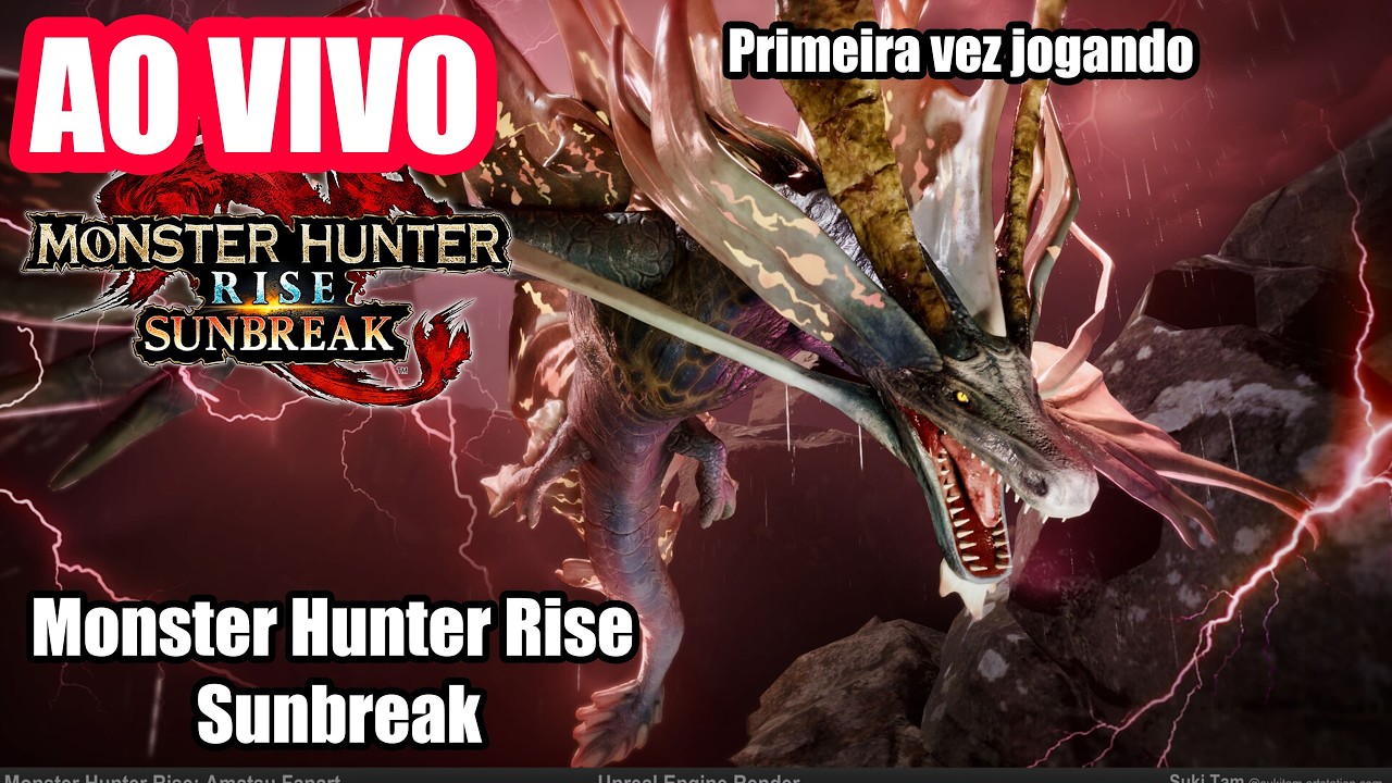 🔴 AO VIVO - MONSTER HUNTER RISE SUNBREAK - 1ª vez
