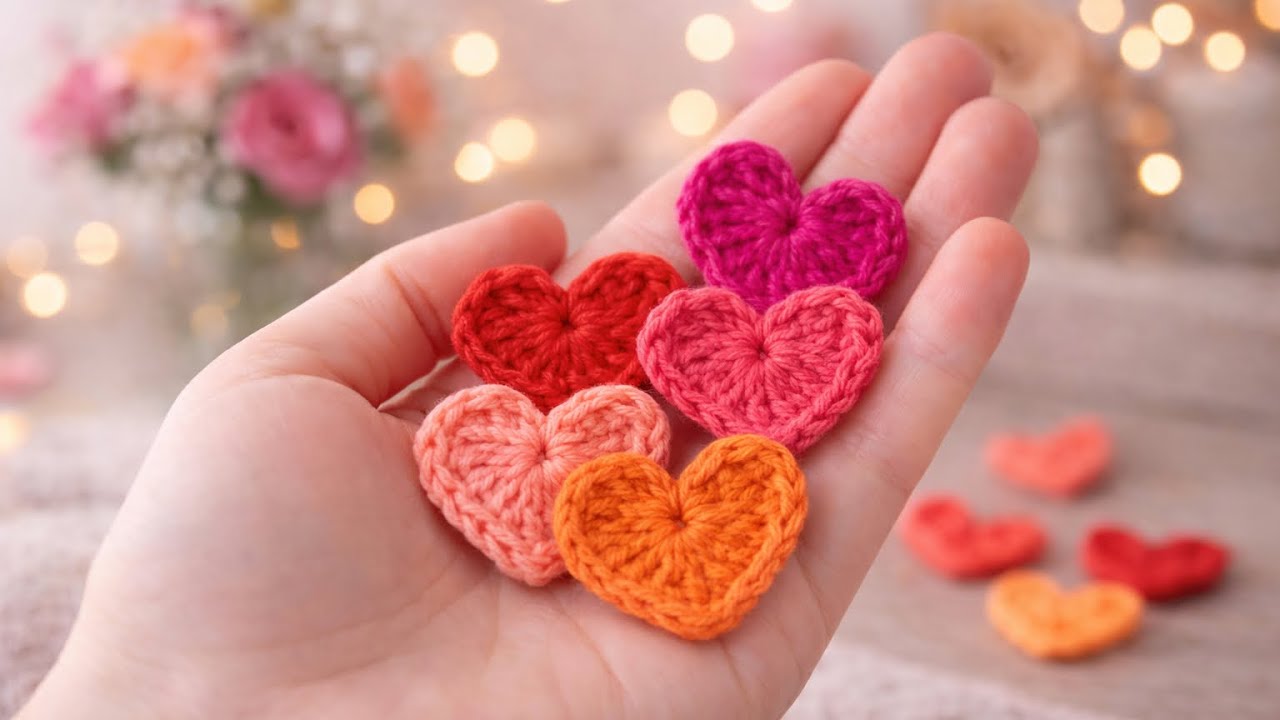 Crochet Heart Tutorial  | Perfect for beginners | Create Love At Your Home