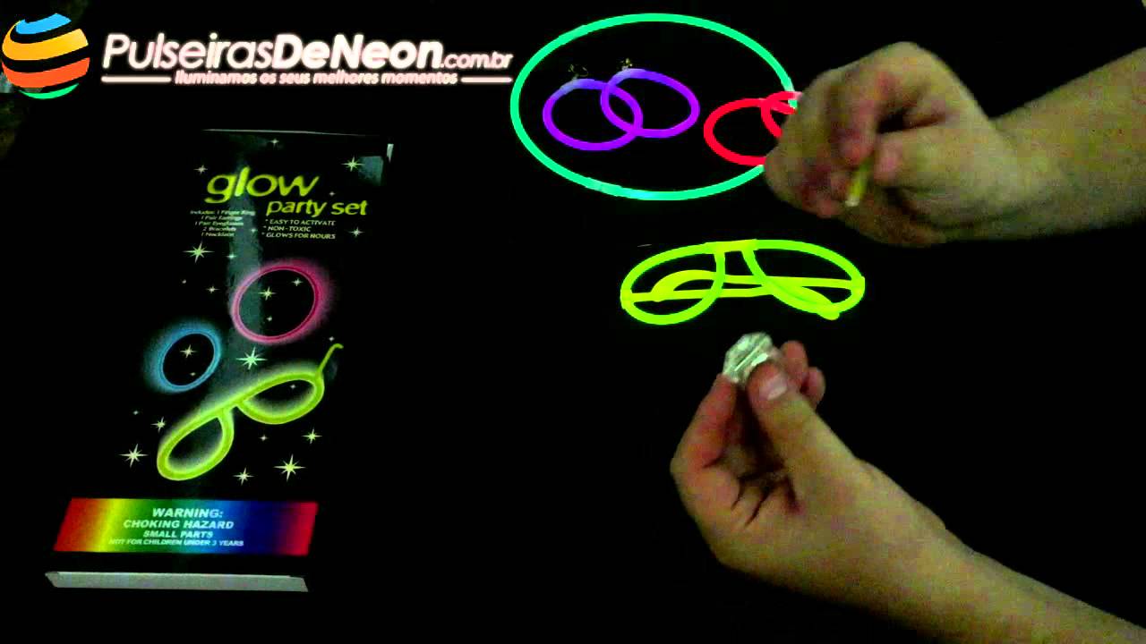 Festa neon glow fluorescente kit (1 ud)
