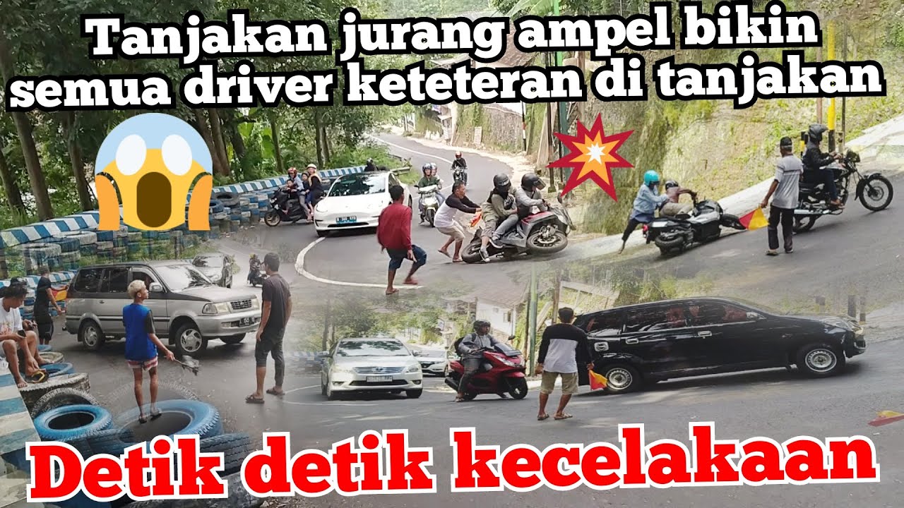 pemotor panik di tikungan jurang ampel