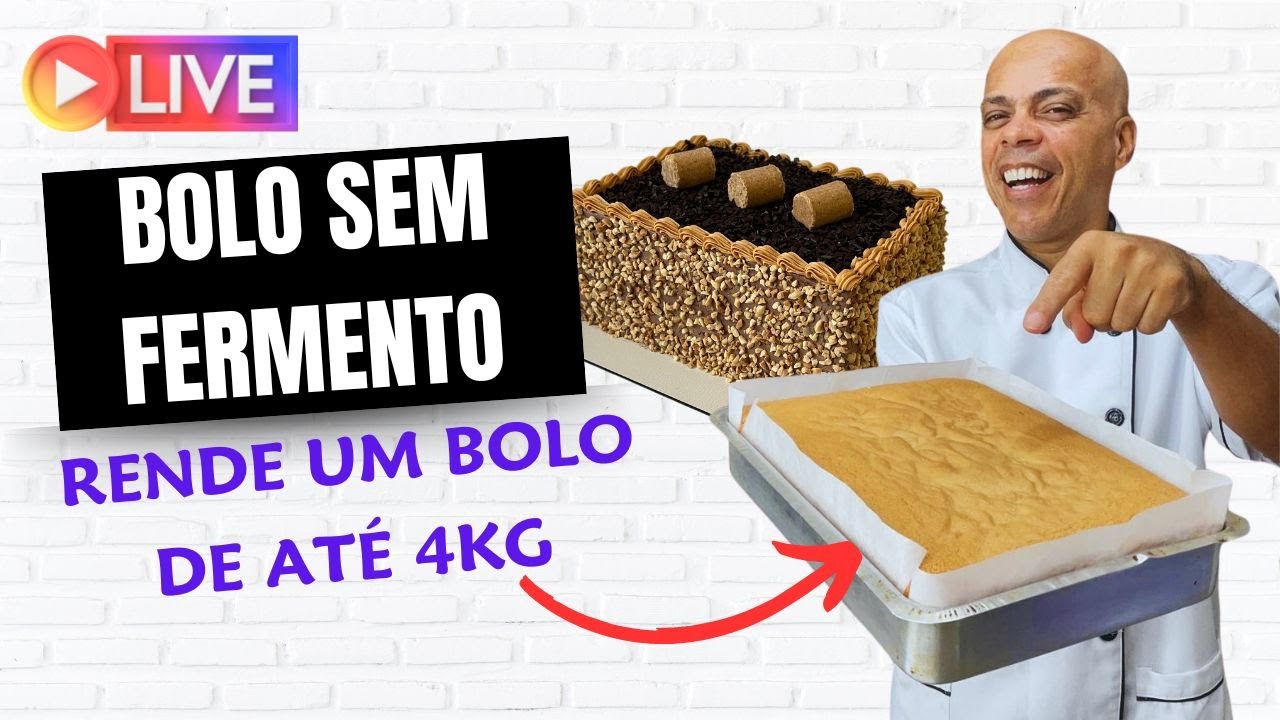 Receita de Pão de ló perfeito para bolo recheado