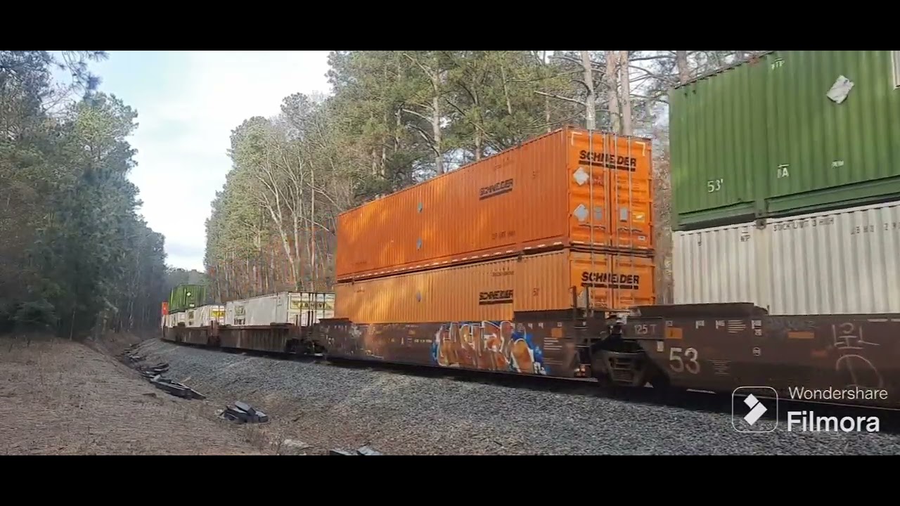 NS trains in Pell City, AL 1/15-1/16/24