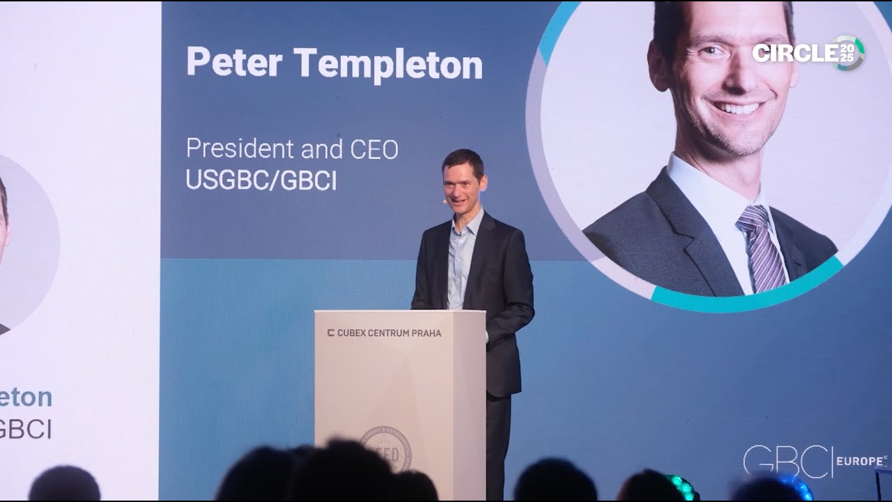 Keynote by Peter Templeton (USGBC) | GBCI Europe Circle 2025, Prague