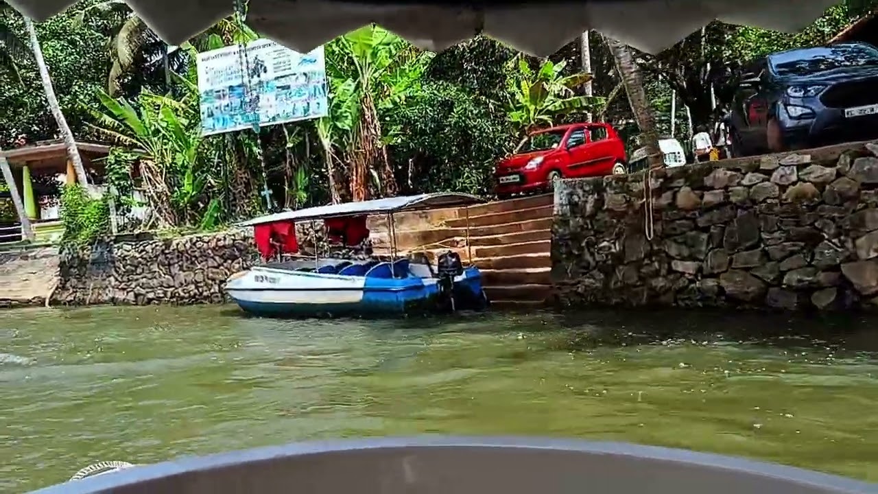 Neyyar Lake, Poovar Beach, and the Arabian Sea ahead! Beautiful Boat Ride Experience | Travel Vlog