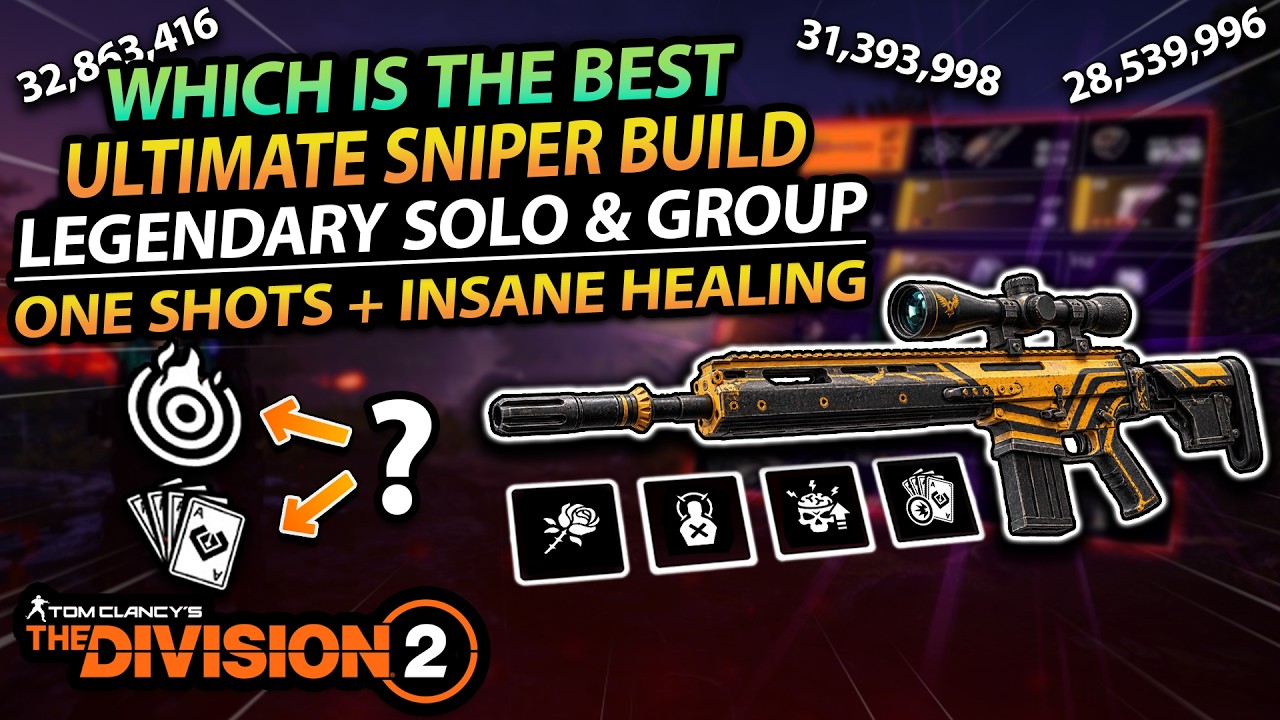 The Division 2 | IRON WILL One BODY SHOT Sniper Build for SOLO & Group Legendary + Countdown!