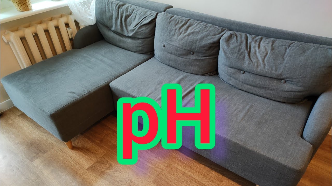 Pranie tapicerki małego narożnika + pomiar pH