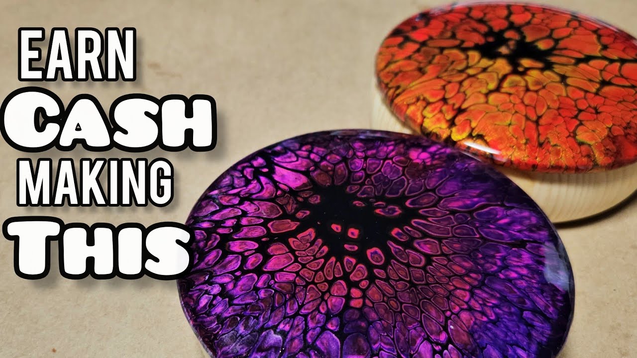 NEW! Earn Some Cash Creating These! Acrylic Pouring Art That Sells!