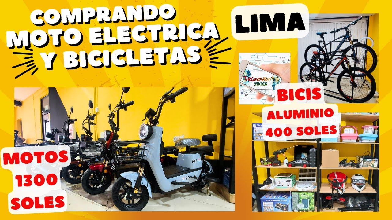 MOTOS DESDE S/.1300. BICI ALUMINIO S/. 400. COMPRANDO EN TECNOVENTA TOGAR