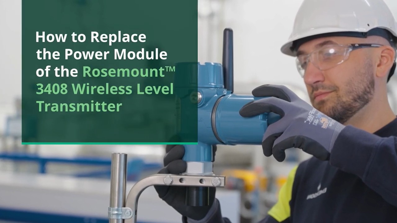 How to replace the power module of the Rosemount&trade; 3408 Wireless Level Transmitter