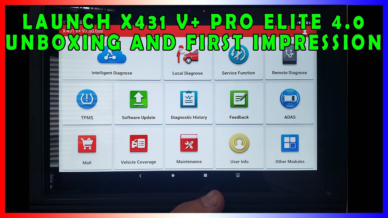 Unboxing and First Impression of the LAUNCH X431 V+ PRO Elite 4.0 Scan Tool.