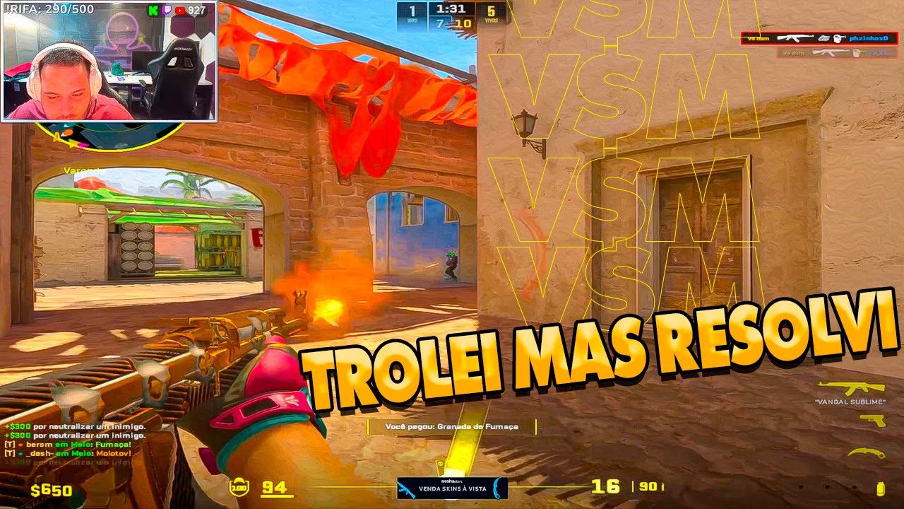 TROLEI UM ROUND ANTES MAS RESOLVI DEPOIS  (Melhores Momentos da Live do V$M) #126