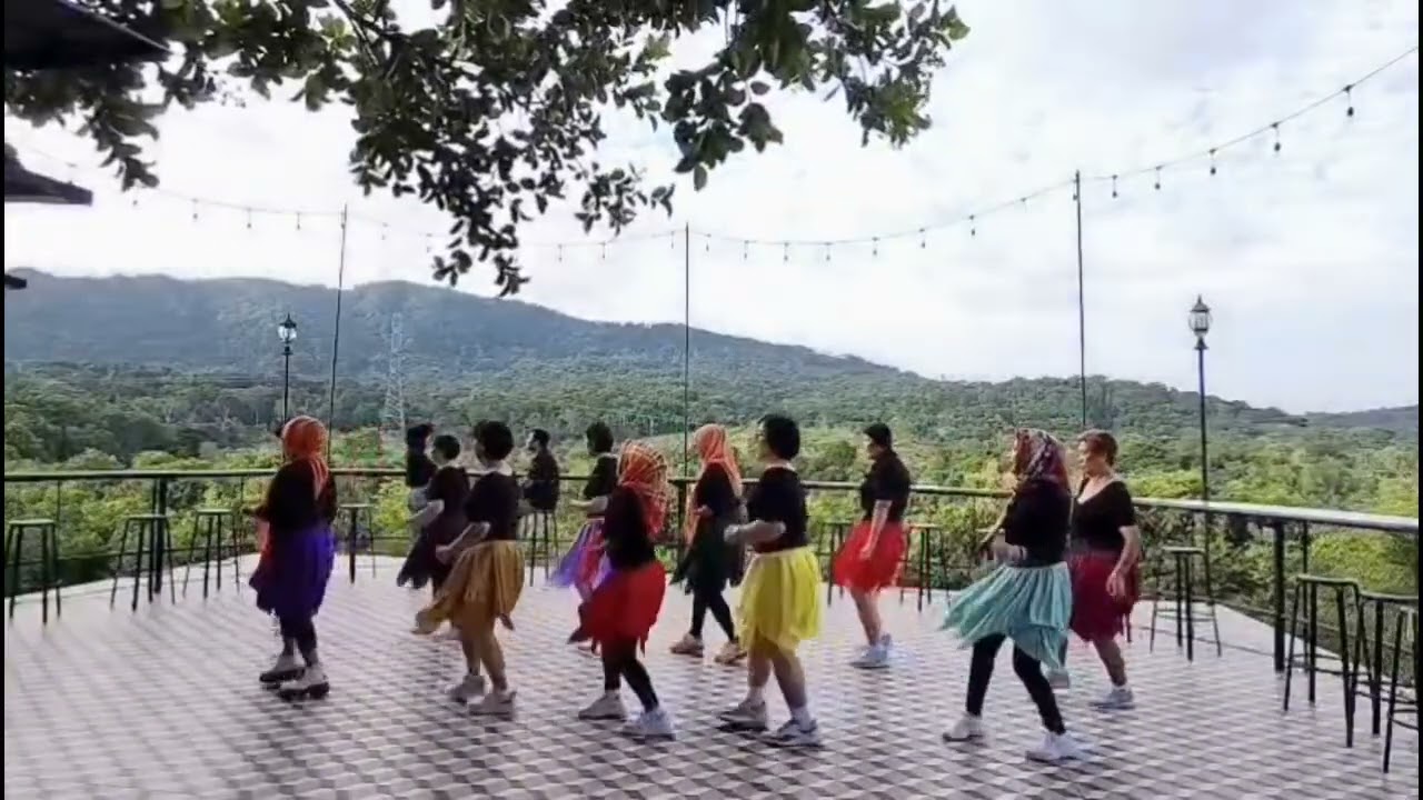 Cha Cha Lempar kaki kanan kiri Line Dance. Choreo : Adelaine Ade (INA). Level :  Beginner
