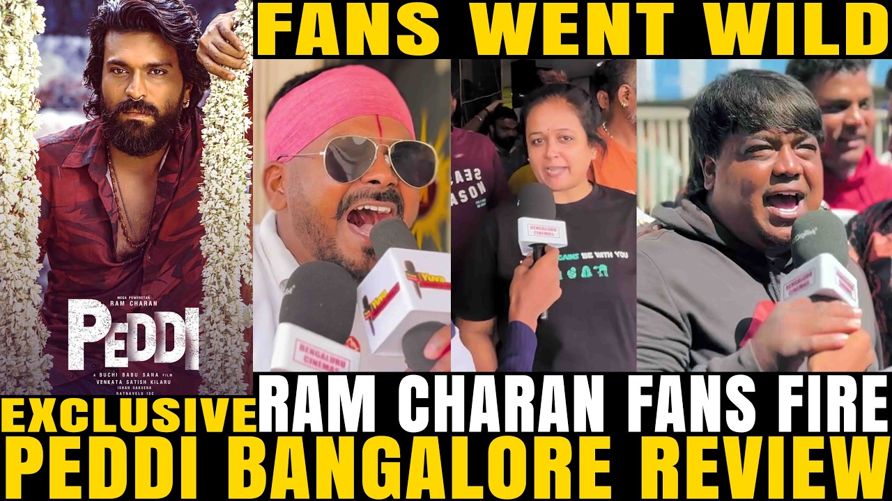Peddi FDFS in Bangalore Was INSANE 🔥 Ram Charan Fans Created MASS Madness | Peddi Review