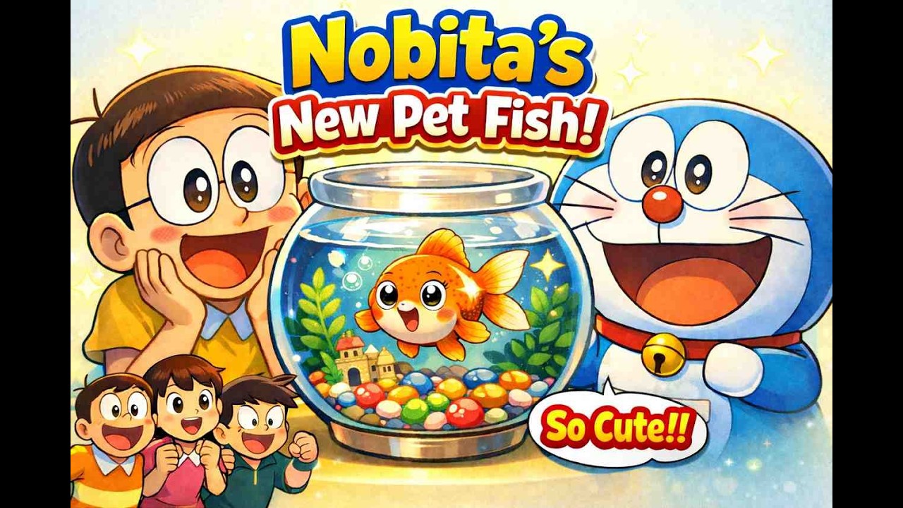 Nobita Ki New Pet Fish 🐠 | Doraemon Emotional & Cute Story