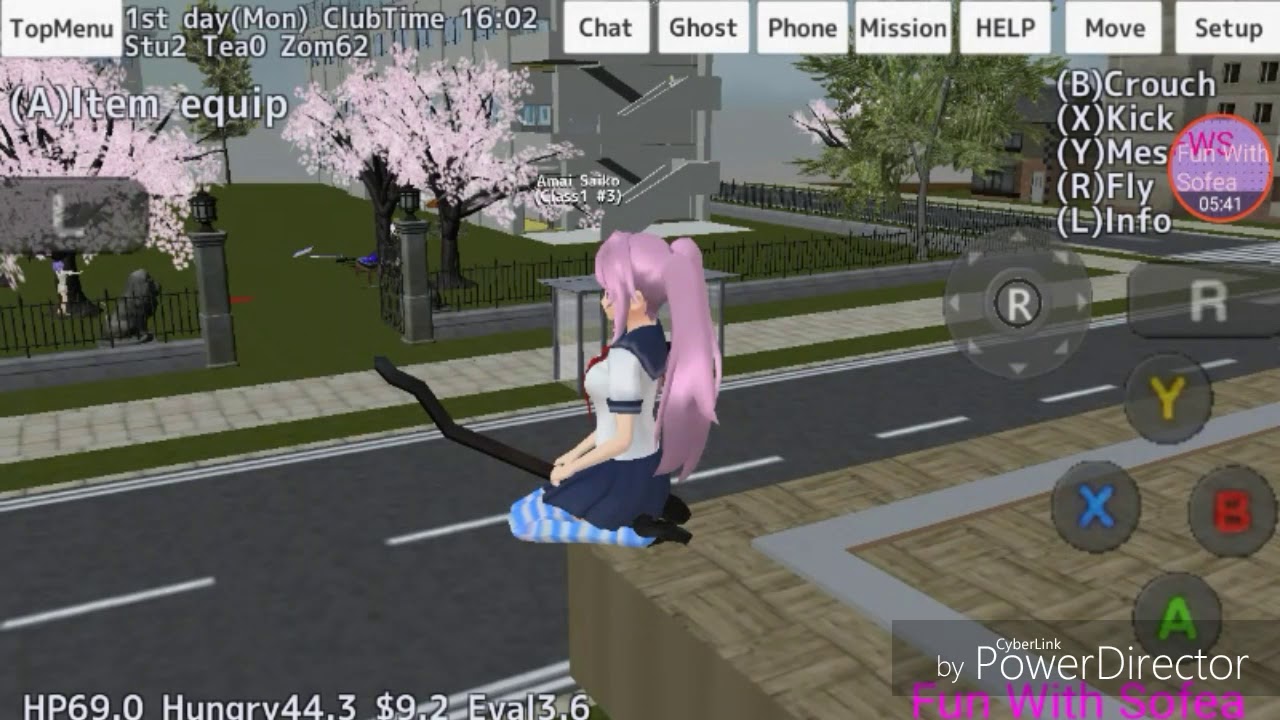 Surviving the zombie apocalypse |School girl Simulator (Part 3)