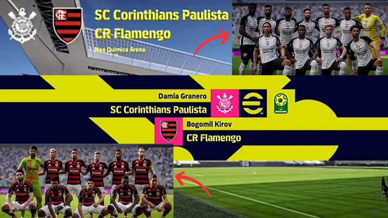 FOOTBALL 2026 CORINTHIANS FLAMENGO NA PAULISTA NA ARENA MINHA LIGA