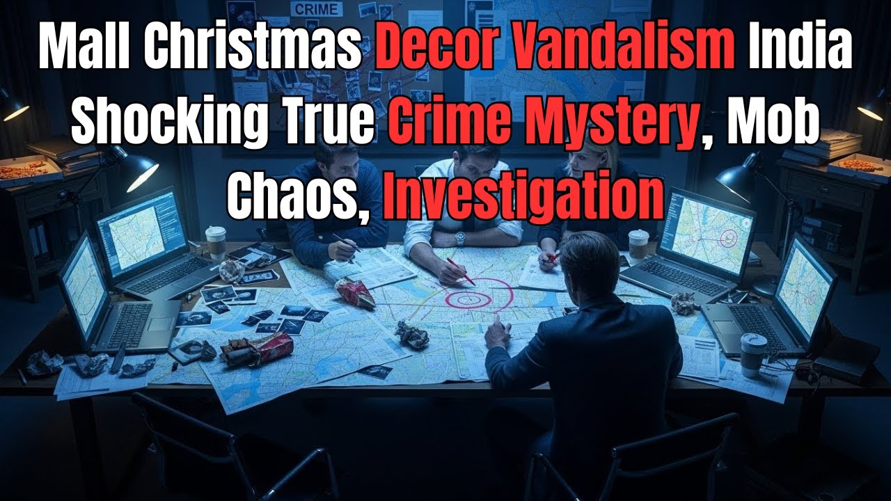Mall Christmas Decor Vandalism India Shocking True Crime Mystery, Mob Chaos, Investigation