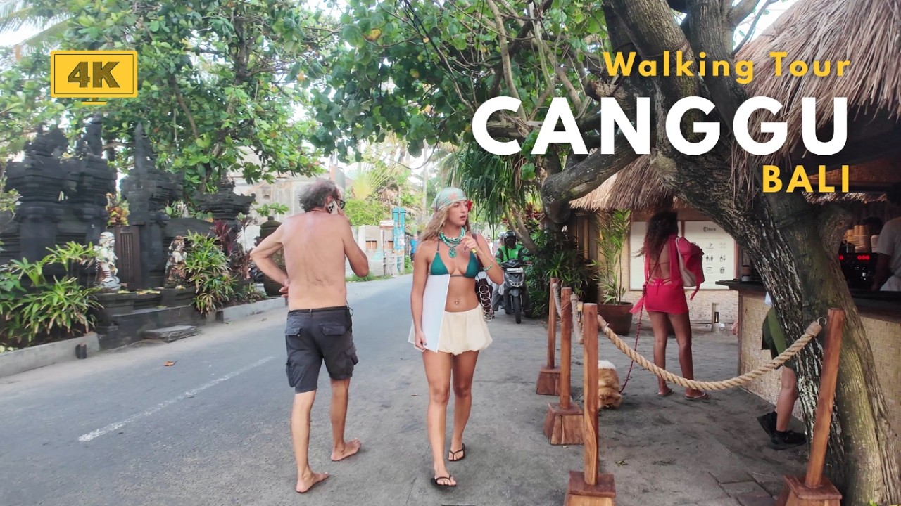 CANGGU, Bali Sweet Sunset Walk Around Batu Mejan Echo Beach & Batu Bolong Beach 4K Walking Tour 2026