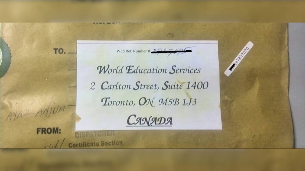IBCC Sealed Envelope For Wes Fees
