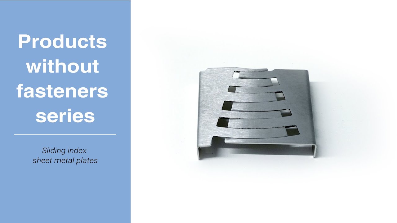 Products without fasteners series: Connecting sheet metal plates perpendicular