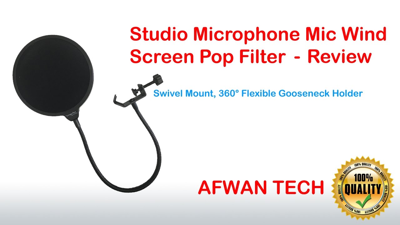 Studio Microphone Mic Wind Screen Pop Filter - Review