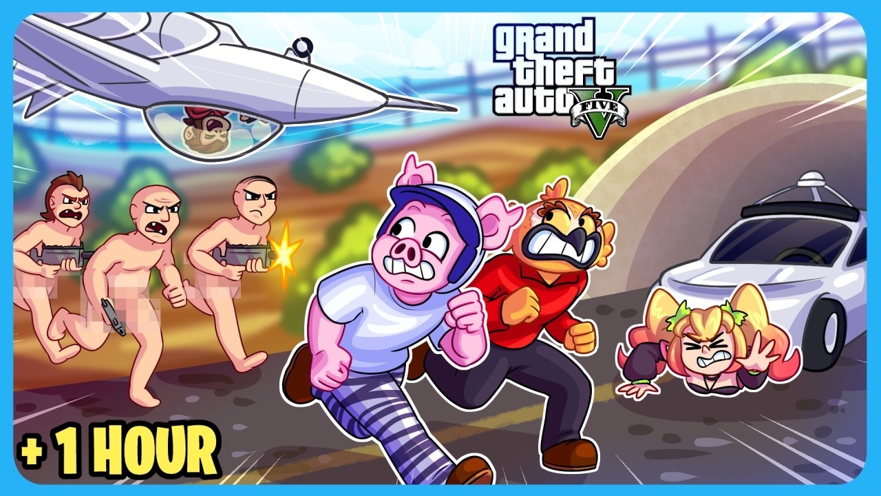 GTA 5 But We Do The Dumbest Shi Possible for 1 Hour Straight