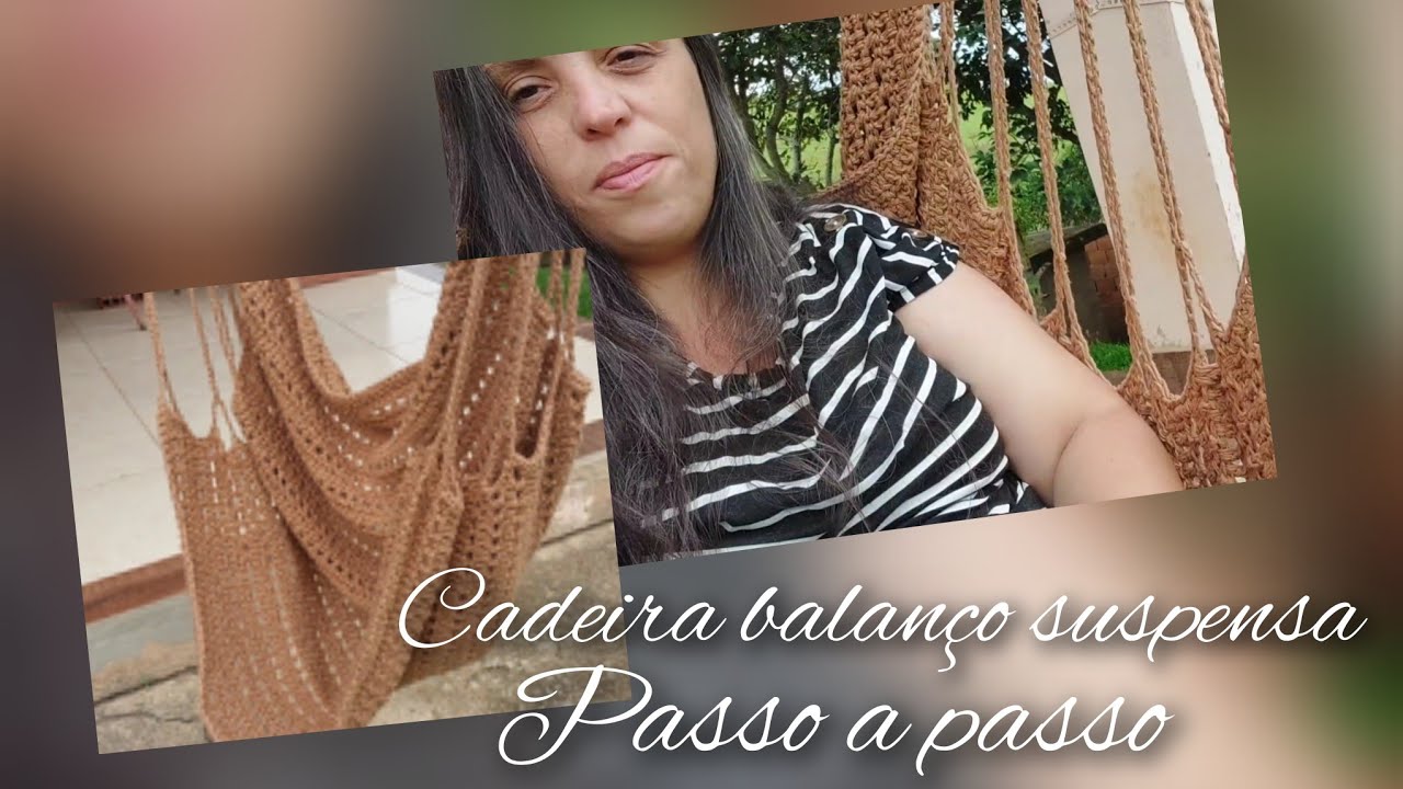Cadeira de balanço suspensa passo a passo. #passoapasso