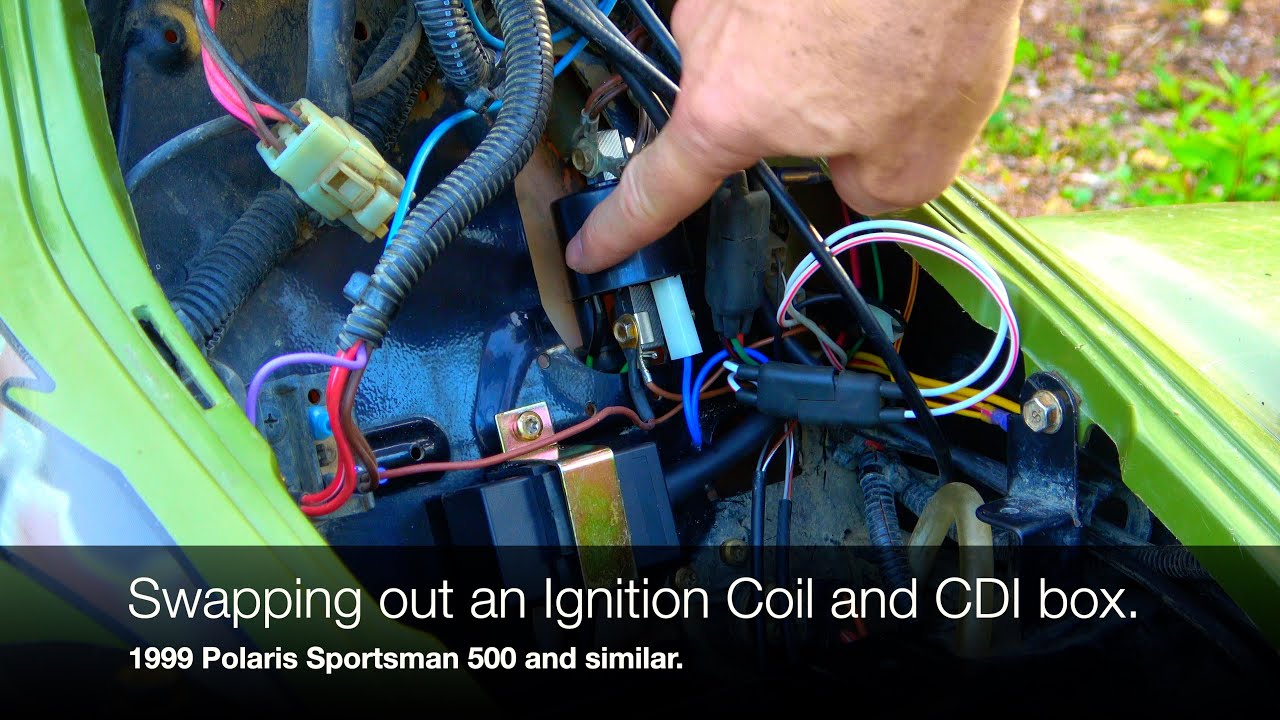Swapping out an Ignition Coil and CDI box Polaris Sportsman 500 and similar.