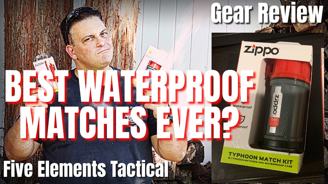 BEST MATCHES EVER?  ZIPPO TYPHOON MATCH KIT - WINDPROOF WATERPROOF MATCHES - PREPPING GEAR REVIEW