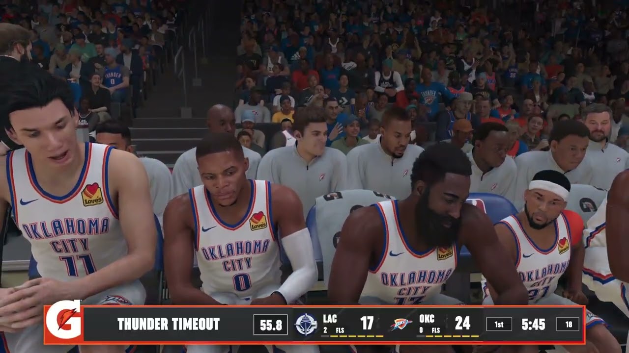 2025 NBA Playoffs Western Conference Play in: Clippers @ Thunder