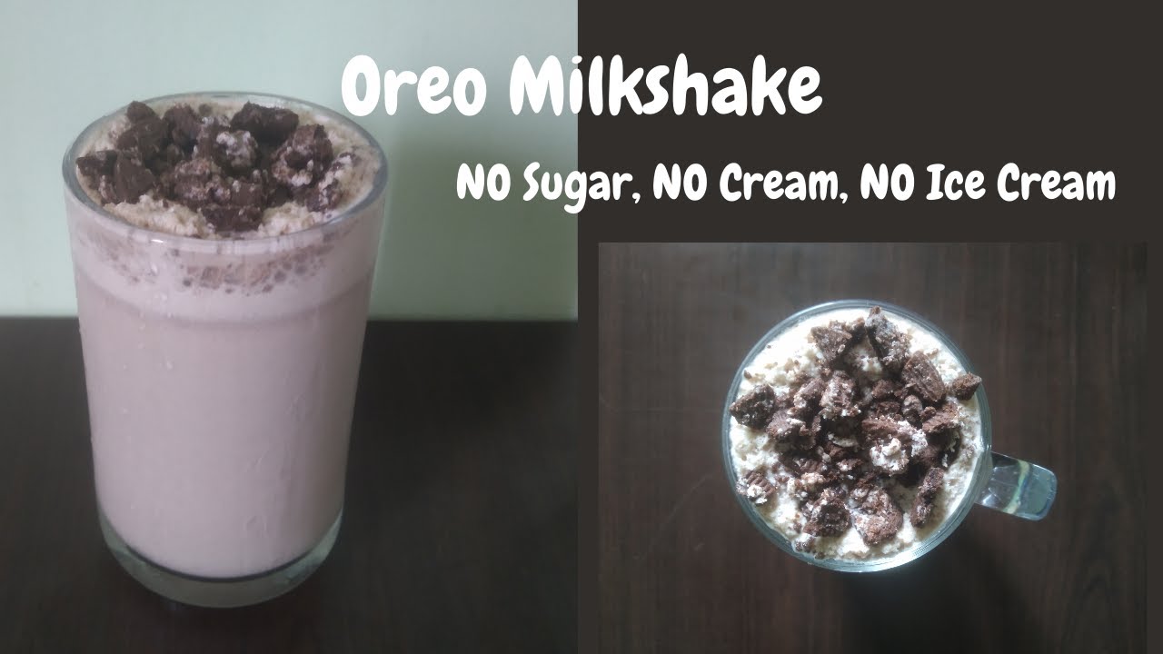 Oreo Milkshake | No Sugar, No Cream, No Ice Cream | 2- ingredients | Summer Coolers | Kid Recipes
