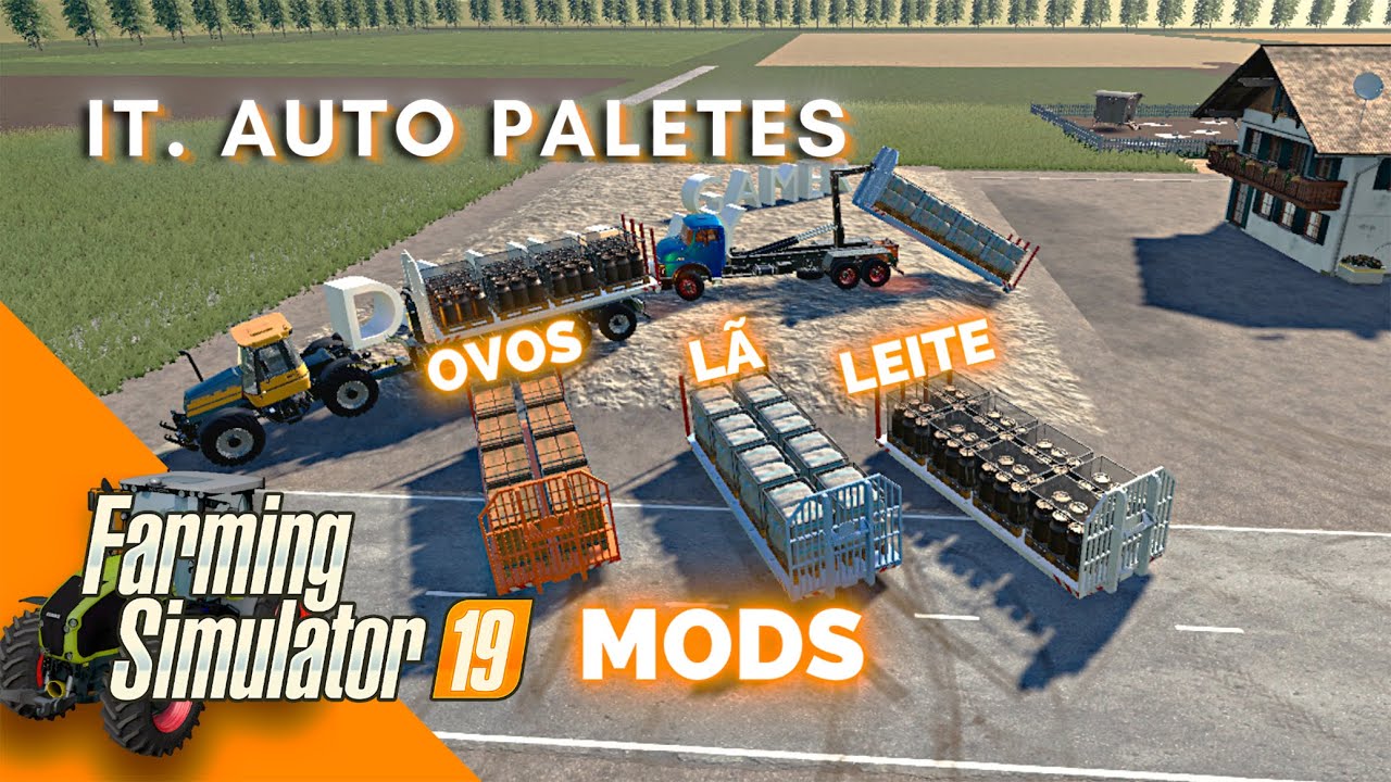 Mod Pallets Autoload dos Animais - ITRunner Contêiner | FARMING SIMULATOR 19 MODS