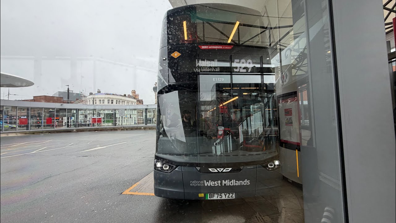 NXElectric529 → Wolverhampton → Moseley → Portobello → Willenhall → Bentley → County Brdg → Walsall